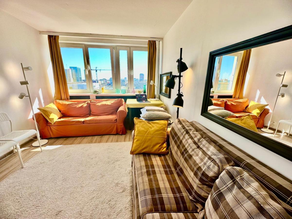 Super Apartament Brown 2X Metro Nowy Wifi Netflix Spotify Panorama Miasta Варшава Экстерьер фото